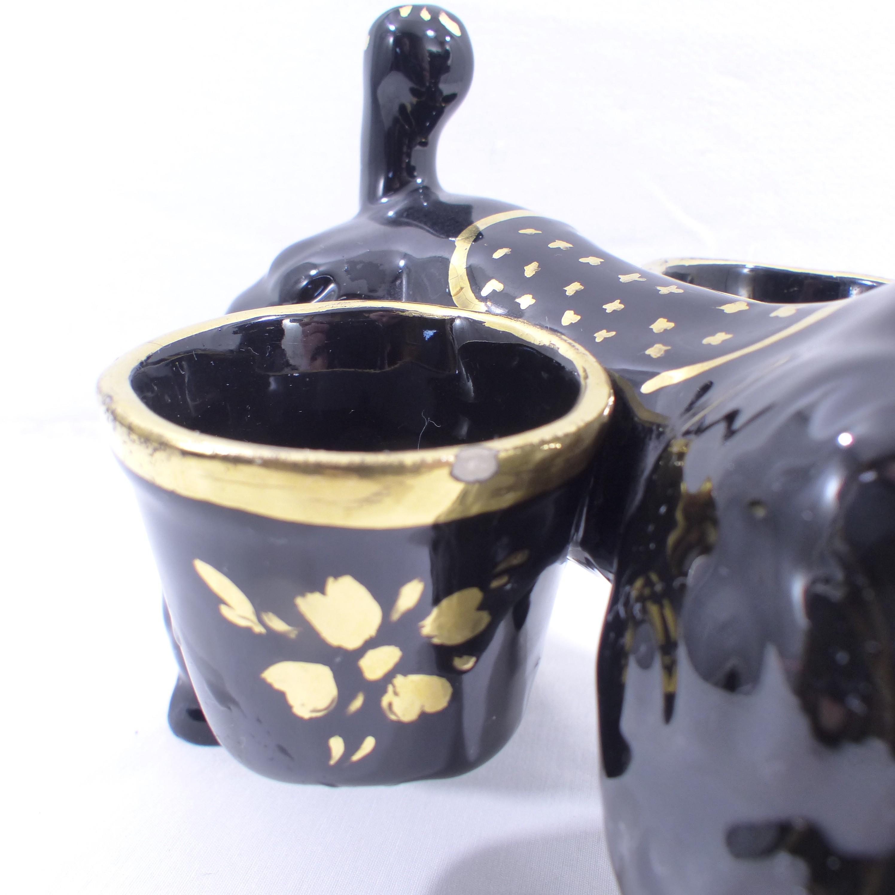 Statue "caniche" en céramique - Signée Vallauris - Bon état - Photo 5